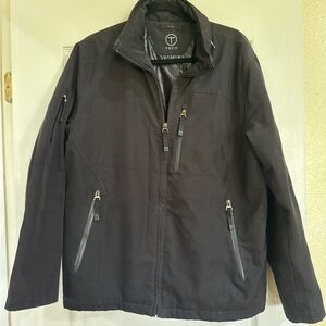 Men's Black Zip-Front Lightweight Jacket